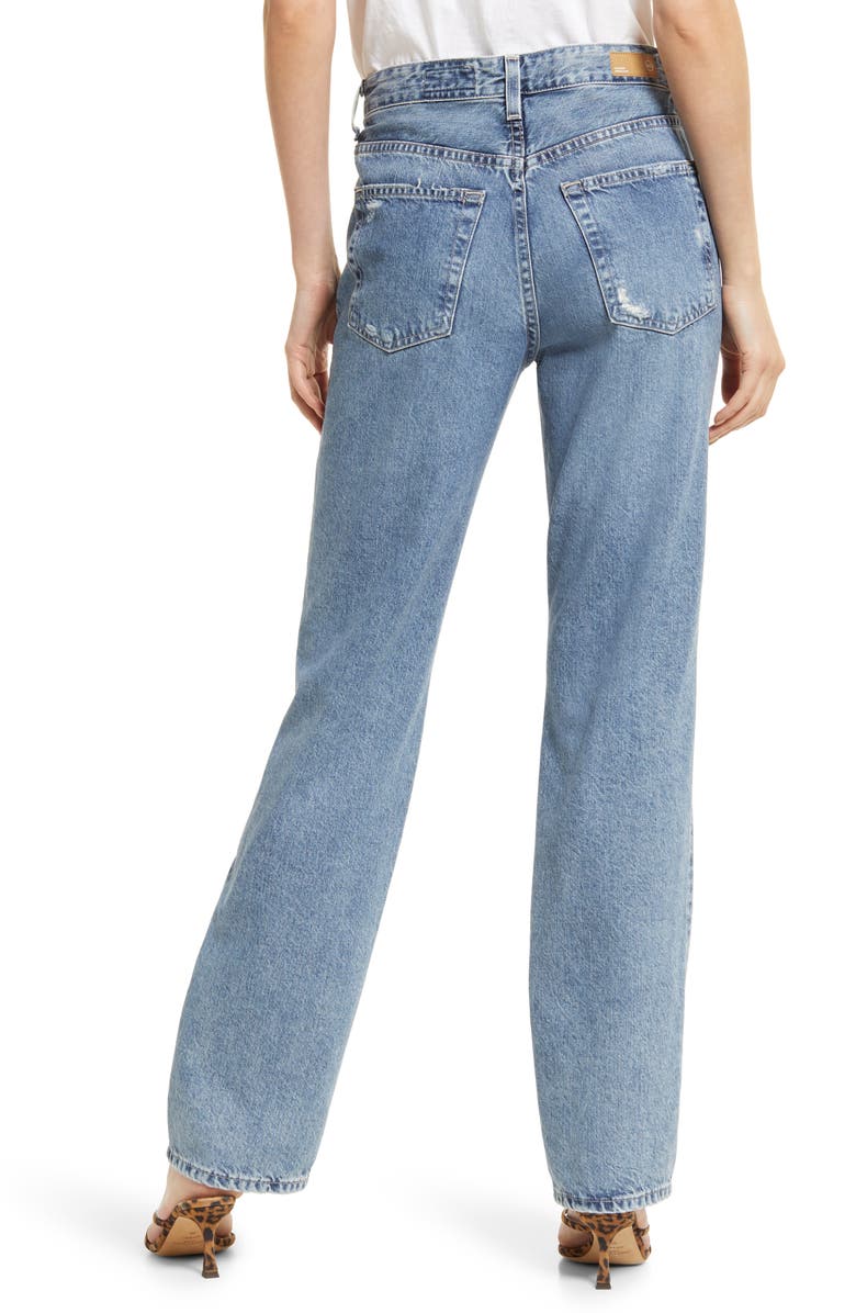 AG Alexxis High Waist Straight Jeans, Alternate, color,