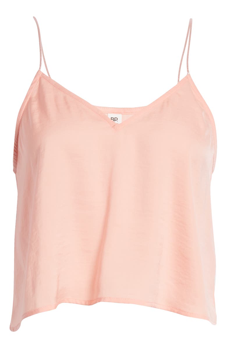 BP. Crop Satin Camisole, Alternate, color, Pink Pudding