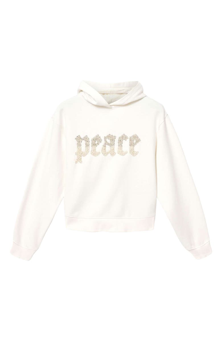 AllSaints Peace Pippa Hoodie, Alternate, color, Optic White