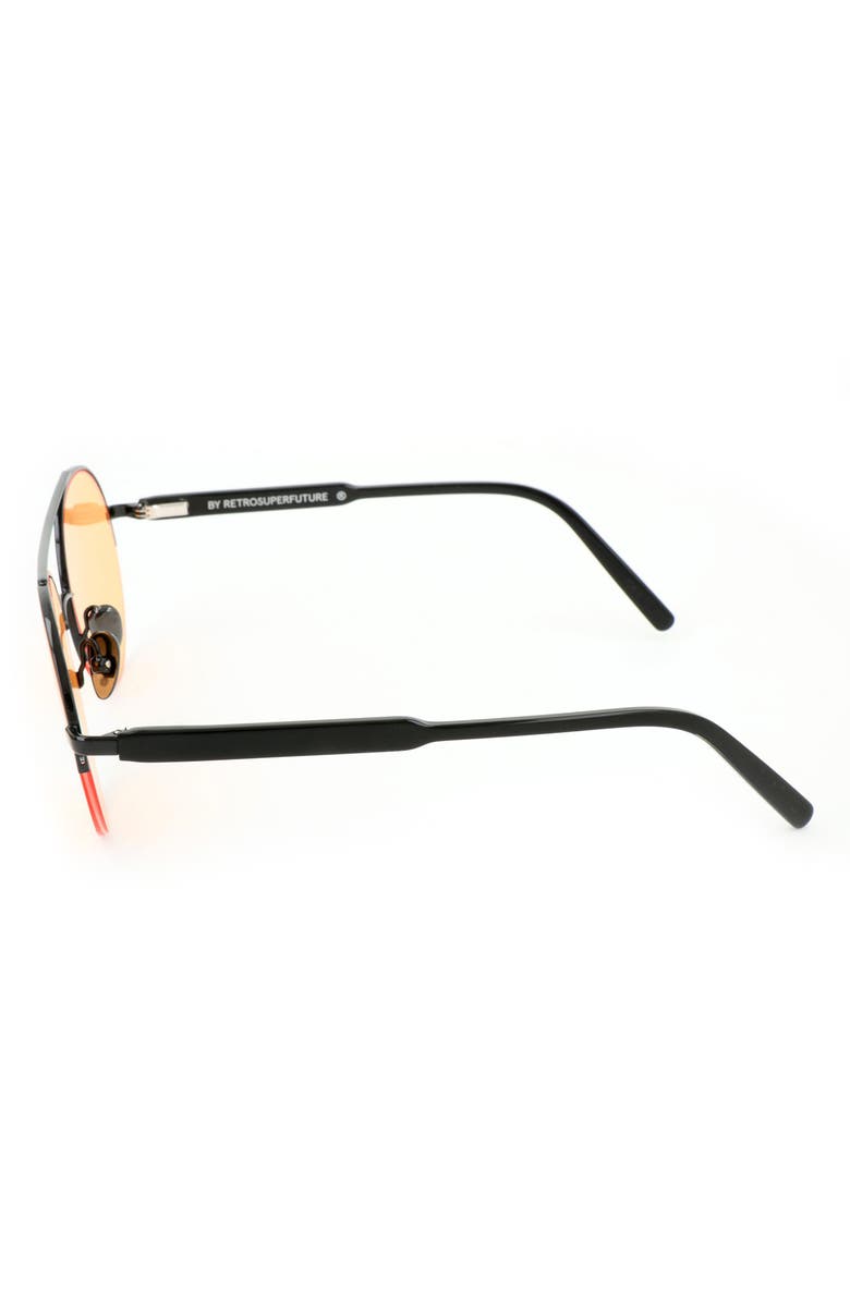 SUPER by RETROSUPERFUTURE<sup>®</sup> 51mm Round Sunglasses, Alternate, color, Black