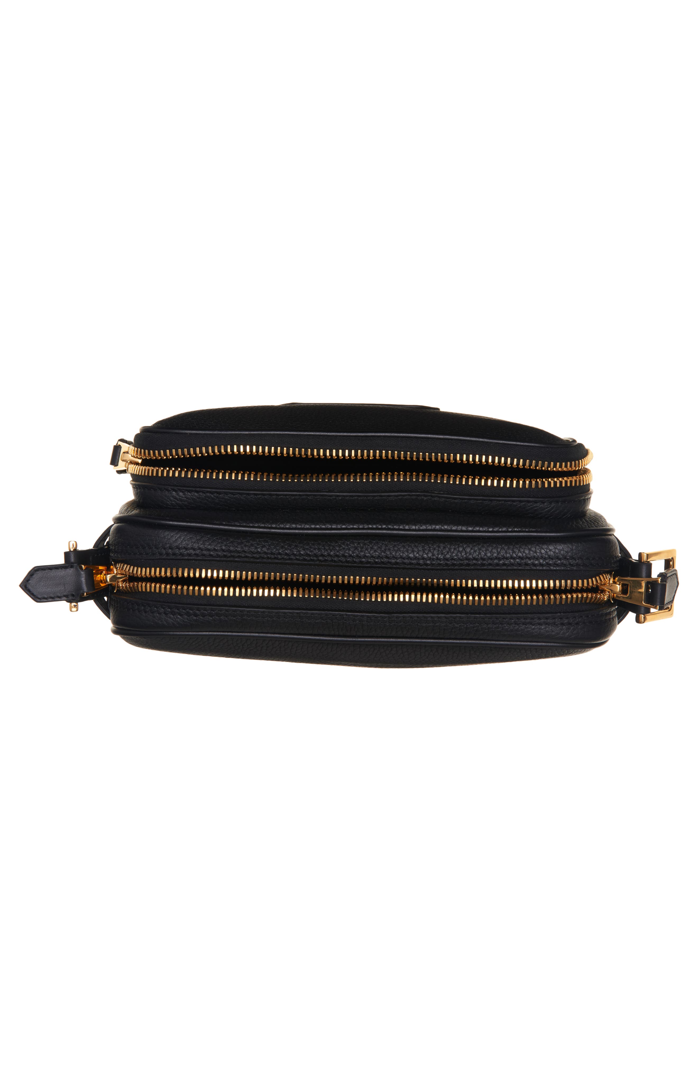 TOM FORD Large Grained Leather Messenger Bag, Alternate, color, 