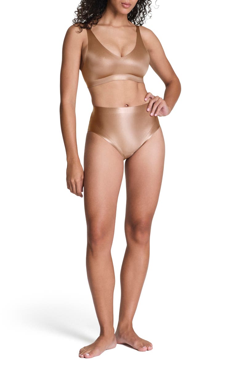 SPANX<sup>®</sup> SPANXshape<sup>™</sup> LuxeShine Briefs, Alternate, color, Rose Gold Foil