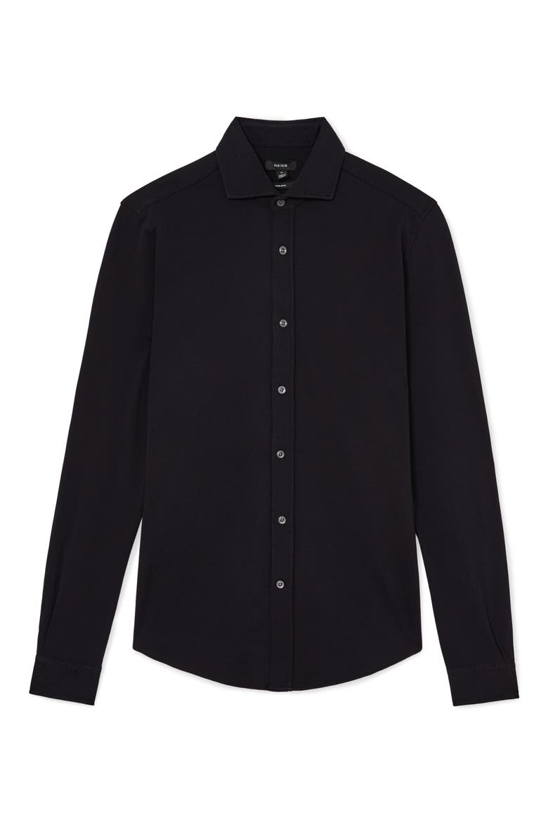 Dasilva Regular Fit Cotton Button-Up Shirt, Alternate, color, NAVY