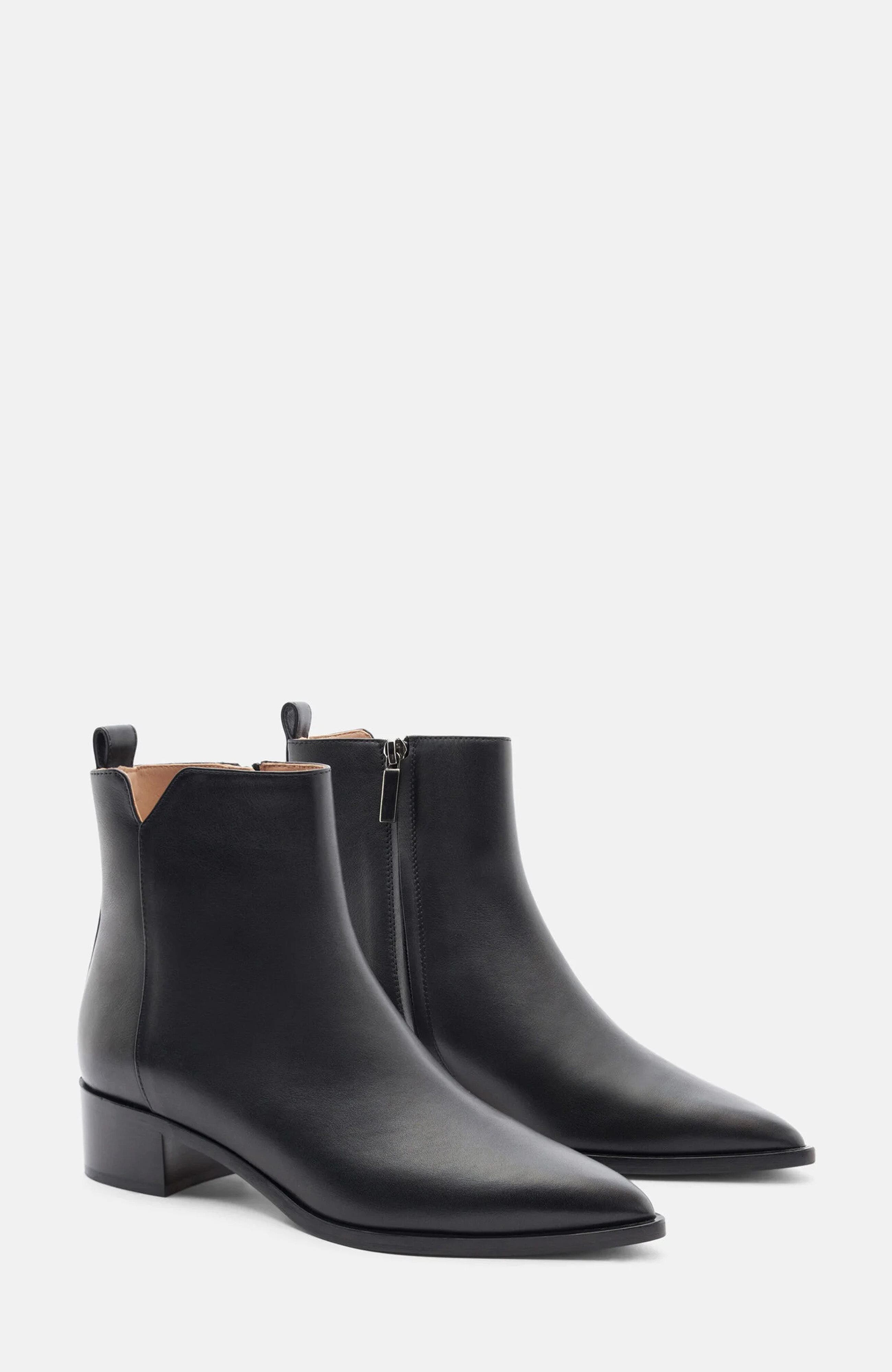 SCAROSSO Alba Boots, Main, color, Black - Calf