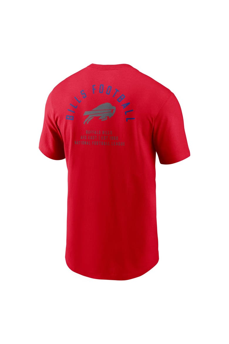 Men's Nike Red Buffalo Bills Split Logo T-Shirt, Alternate, color, Red