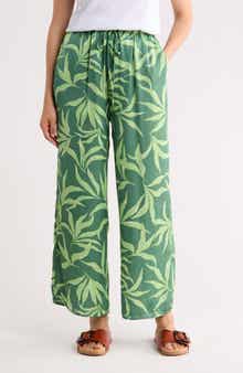 Printed Wide Leg Pants