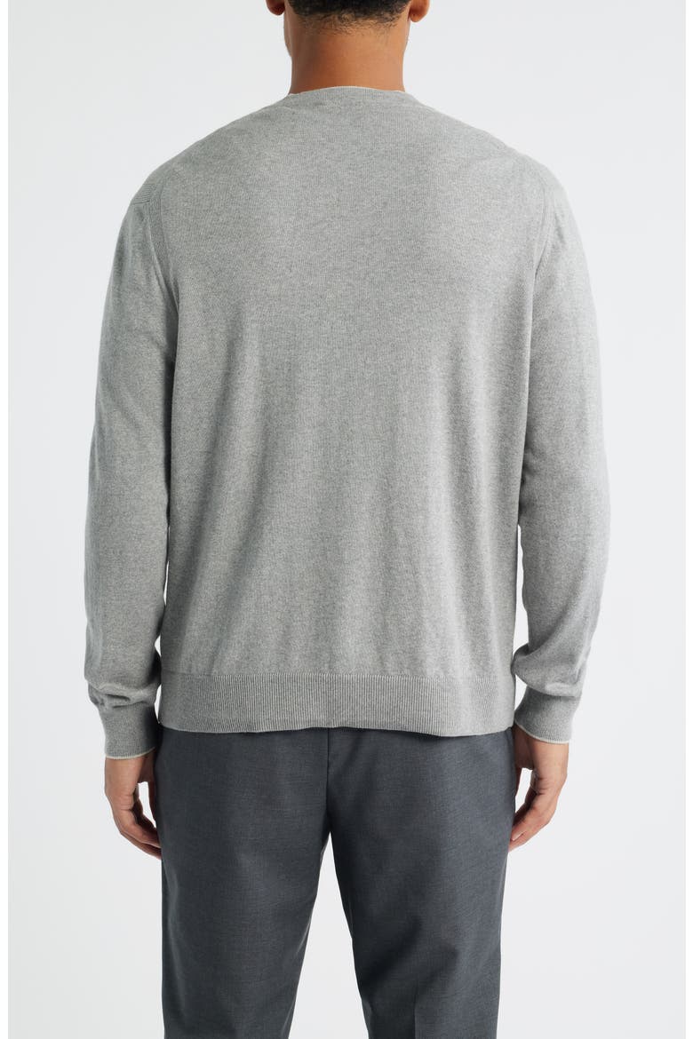 Charleston Cotton & Cashmere Cardigan, Alternate, color, GREY