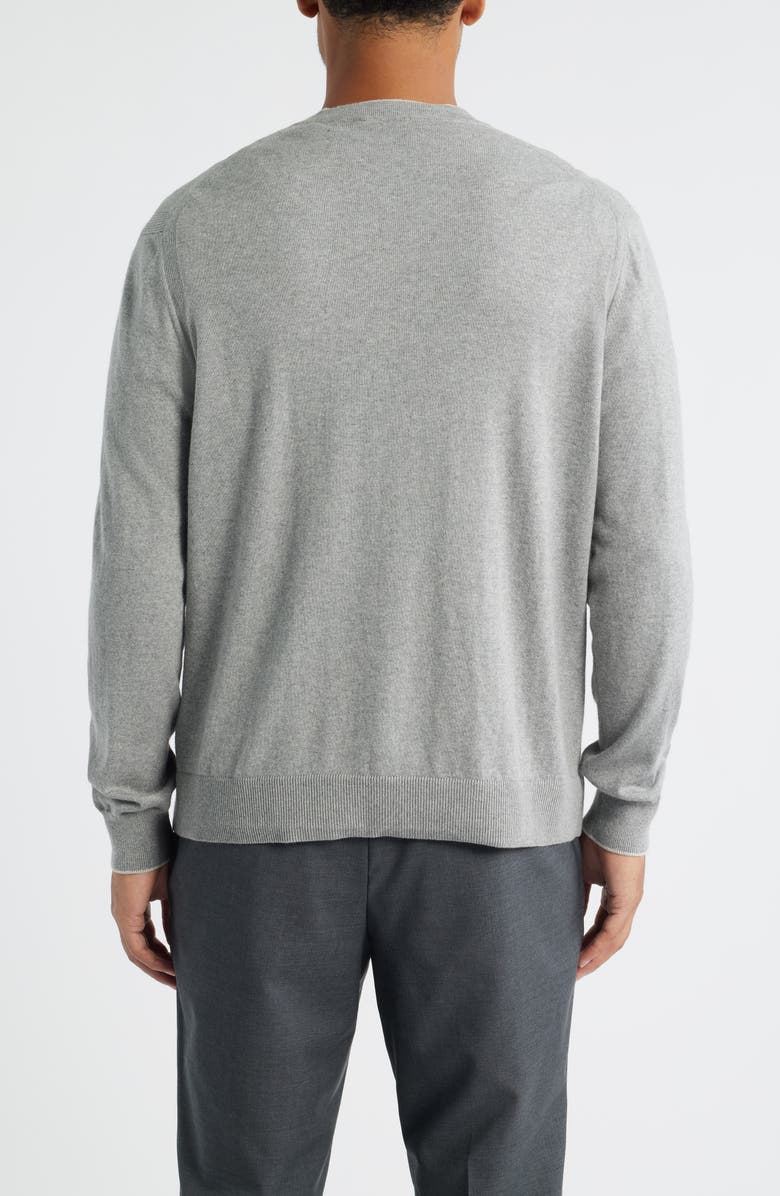 Jack Victor Charleston Cotton & Cashmere Cardigan, Alternate, color, Grey