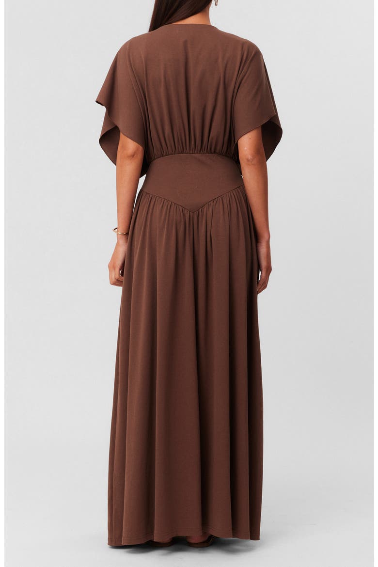 Heine Maxi Dress, Alternate, color, MOCHA