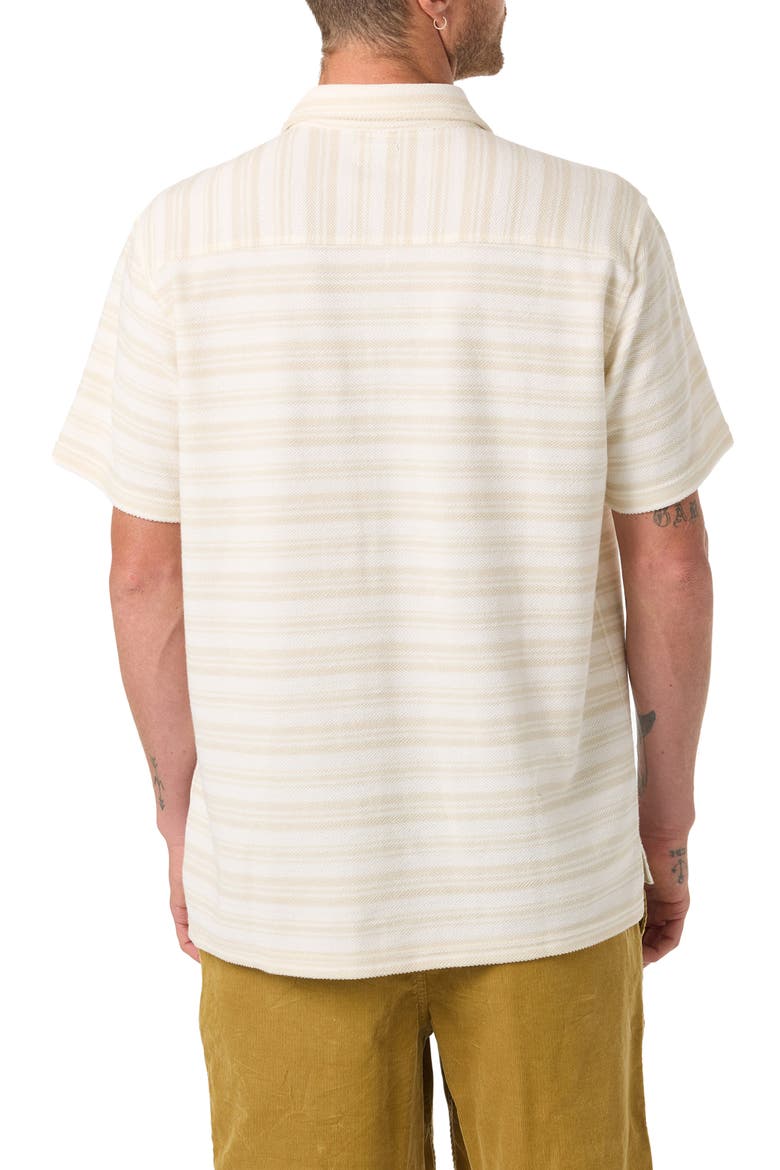 Country Club Stripe Knit Camp Shirt, Alternate, color, TOFU