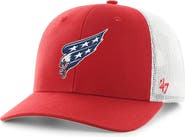 '47 Men's '47 Red/White Washington Capitals Logo Trucker Adjustable Hat