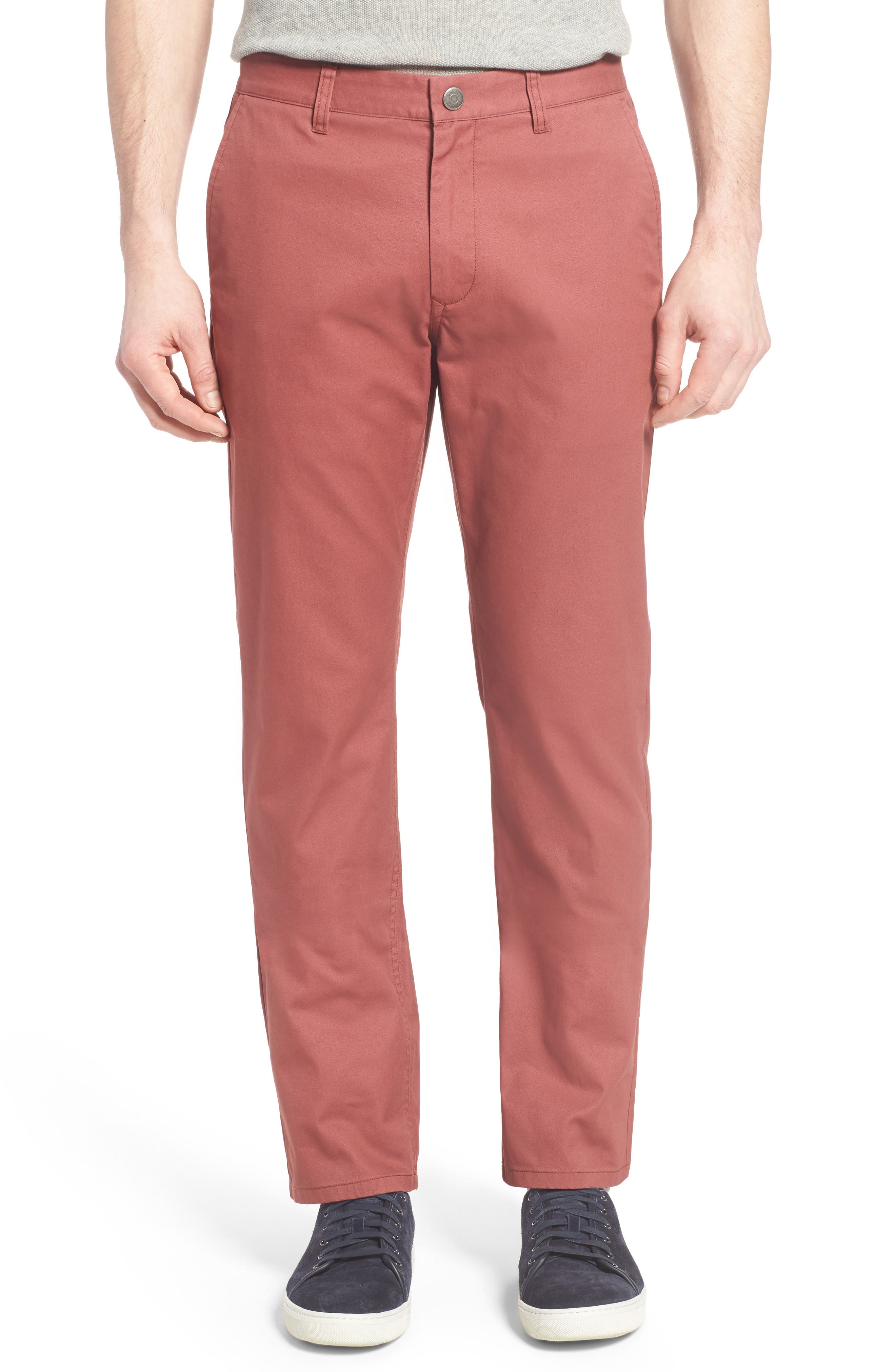 Straight Fit Washed Chinos