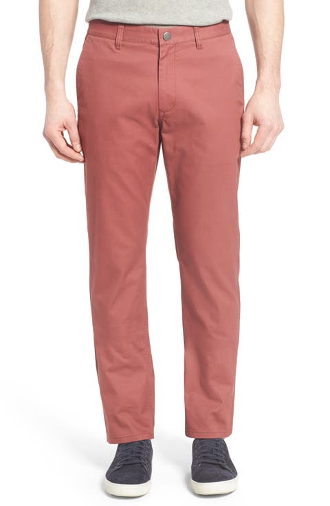 Straight Fit Washed Chinos