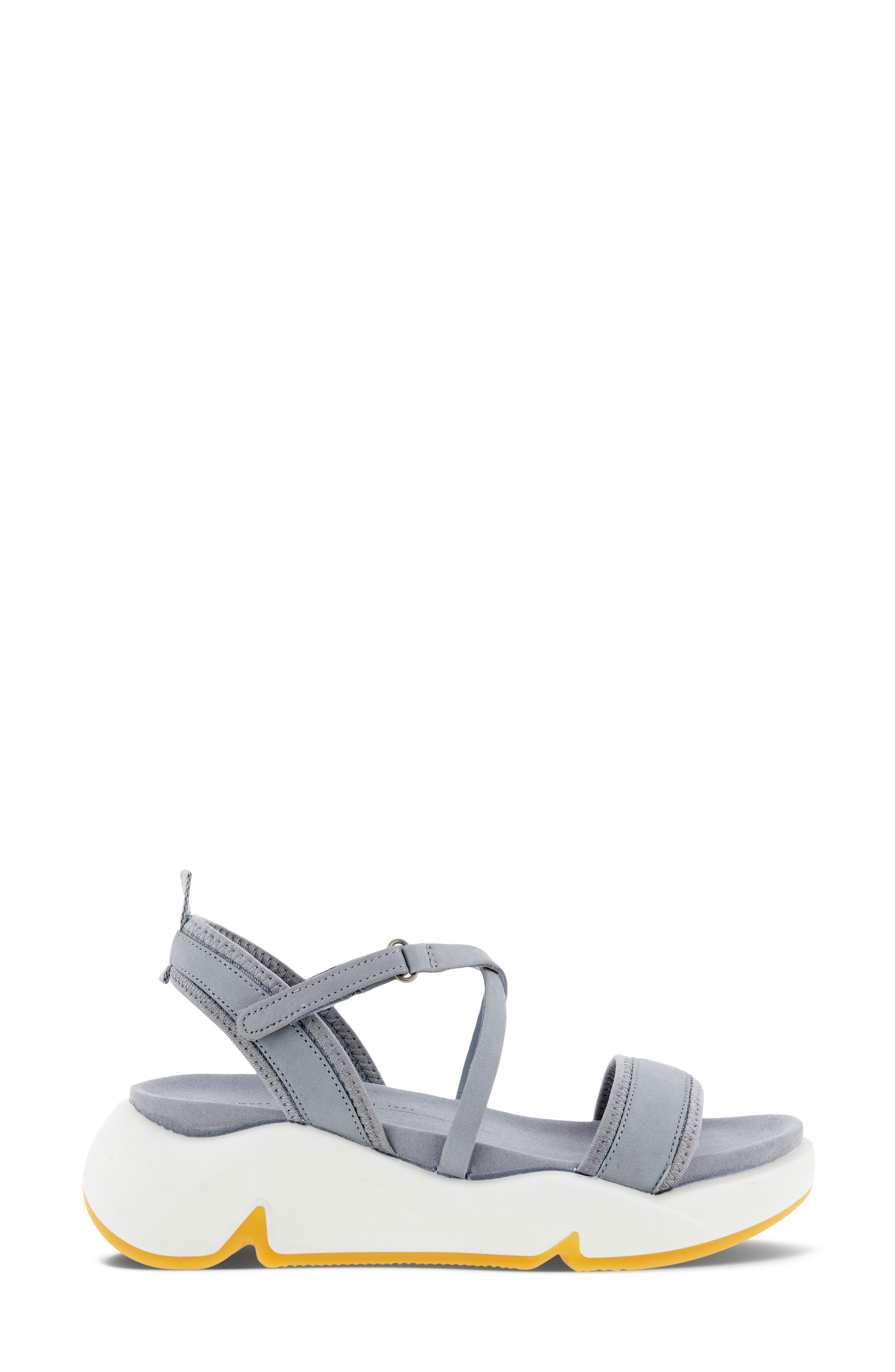 Chunky Wedge Sandal, Alternate, color, SILVER GREY NUBUCK LEATHER