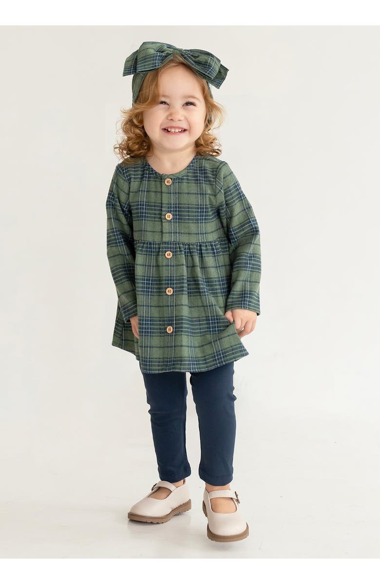 Mabel + Honey Cozy Creatures Two Piece Set, Alternate, color, Green