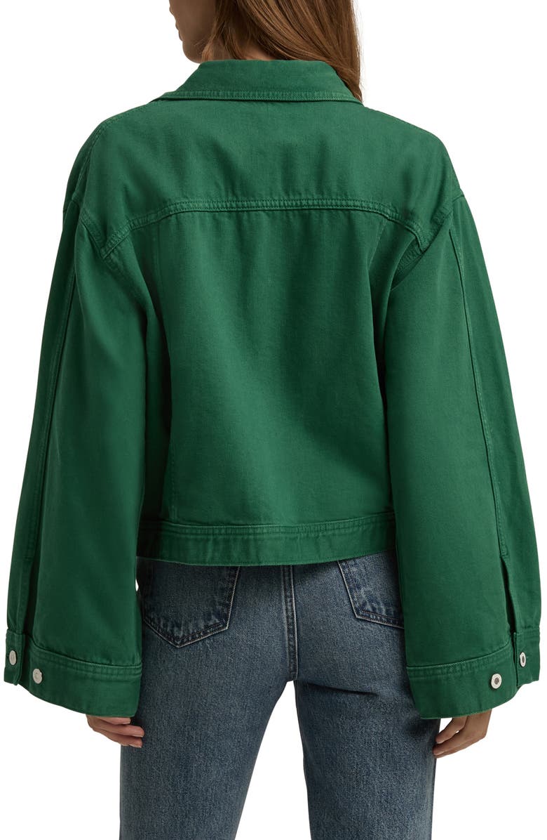 Favorite Daughter The Oliver Denim Jacket, Alternate, color, Emerald