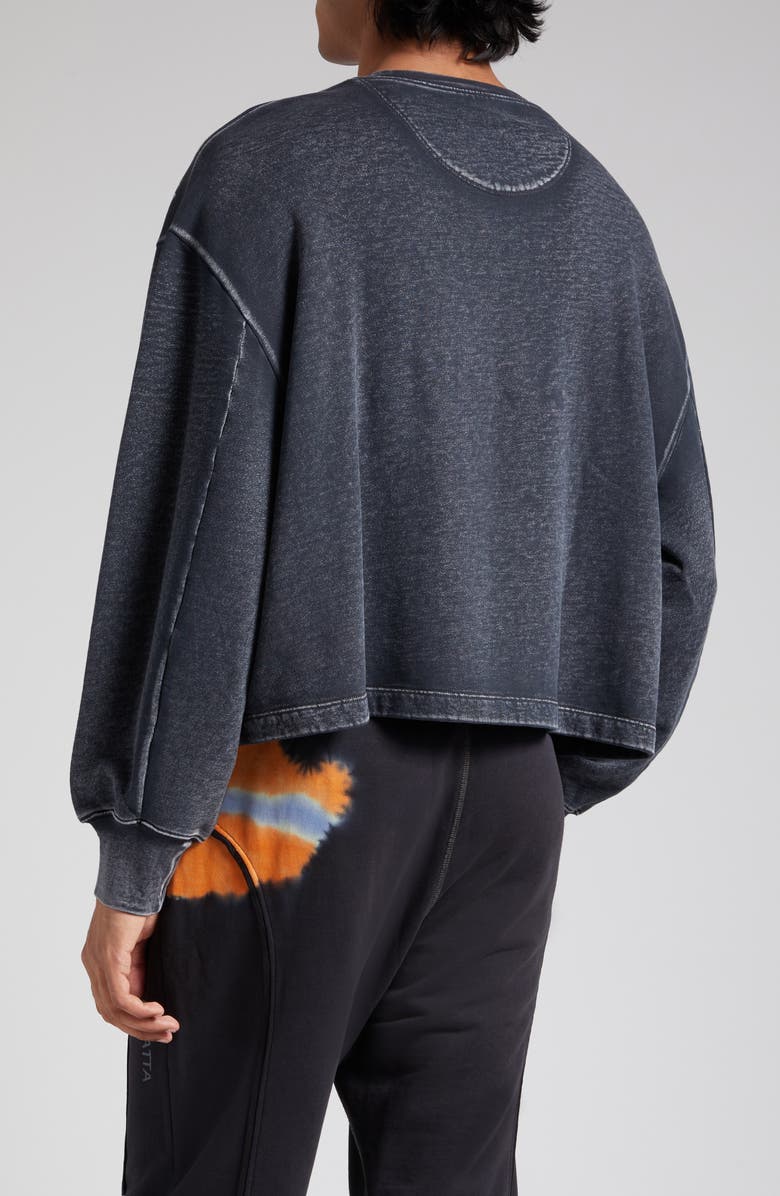 Eckhaus Latta Boxy Crop Sweatshirt, Alternate, color,