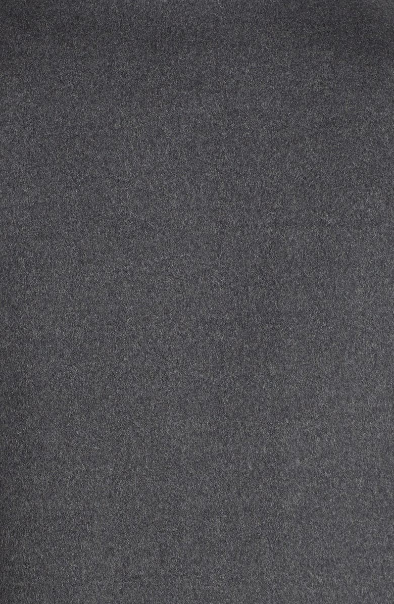 Cinzia Rocca Knit Trim Stand Collar Wool Coat, Alternate, color, 