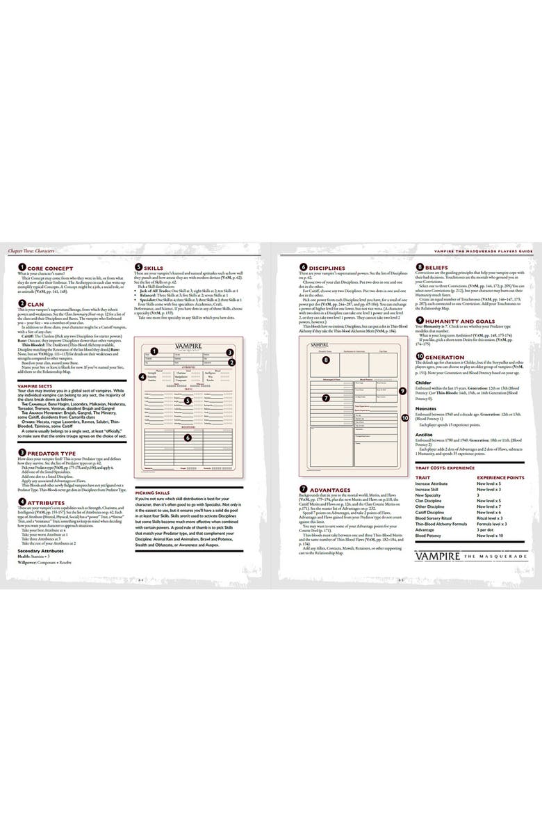 Renegade Game Studios Vampire The Masquarade 5th Edition Game Players Guide, Alternate, color, Multicolored