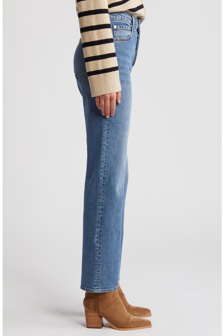 The Topanga High Waist Ankle Straight Leg Jeans, Alternate, color, BLUE STONE