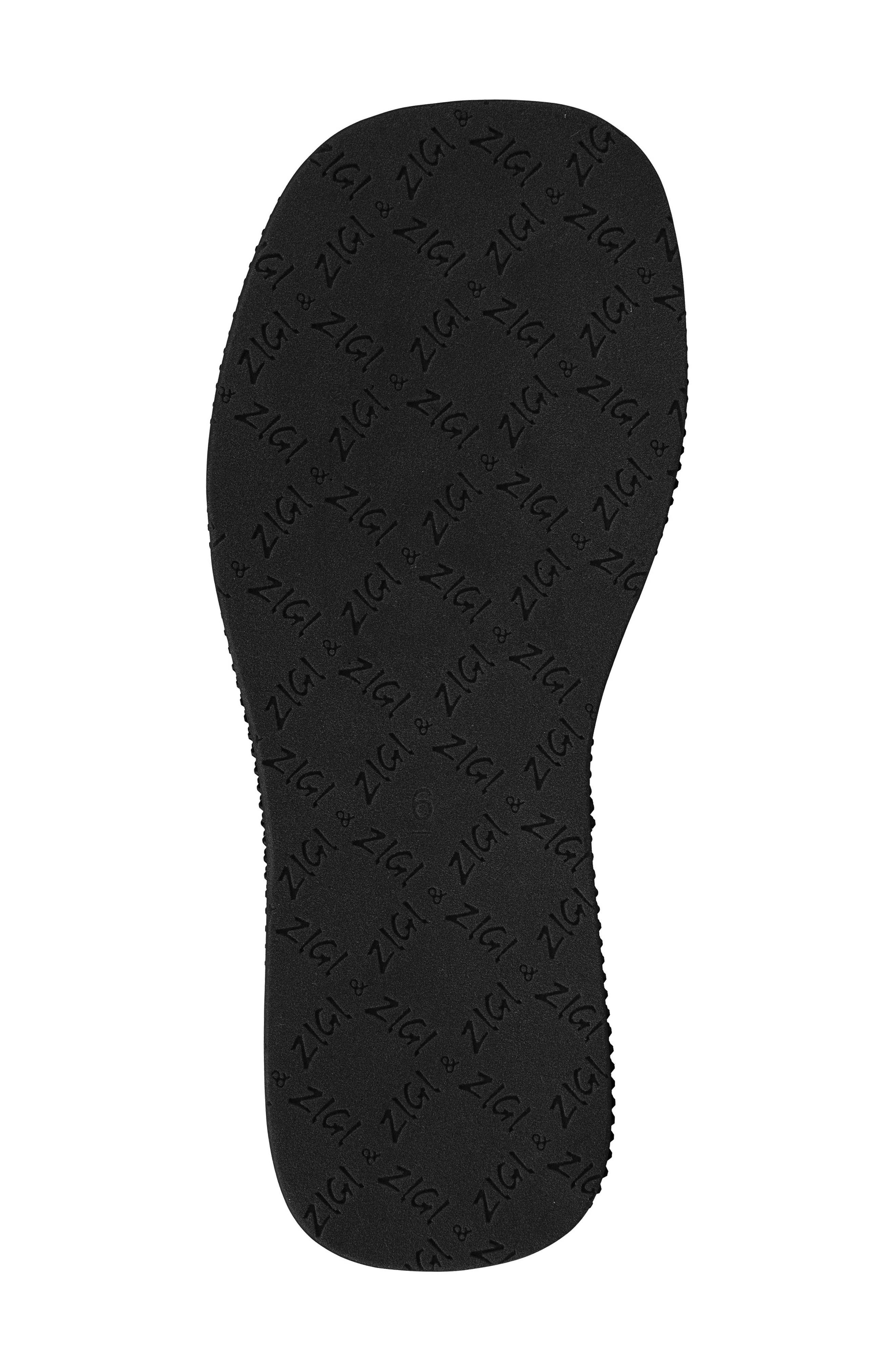 ZIGI Rosmery Platform Flip Flop, Alternate, color, Black Suede