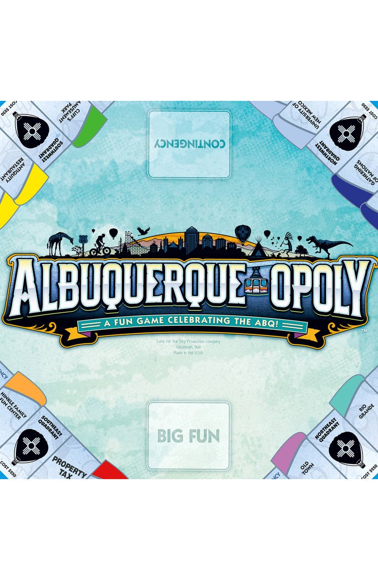 Late for the Sky Albuquerqueopoly Monopoly Board Game, Alternate, color, Multicolored