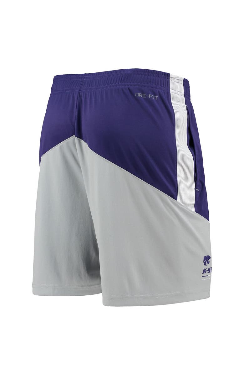 Nike Men's Nike Purple/Gray Kansas State Wildcats Performance Player Shorts, Alternate, color, 