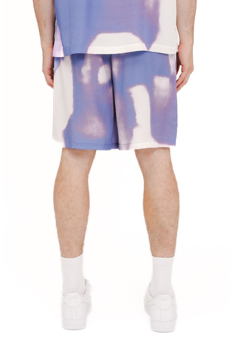 Pull On Shorts, Alternate, color, PURPLE MULTI