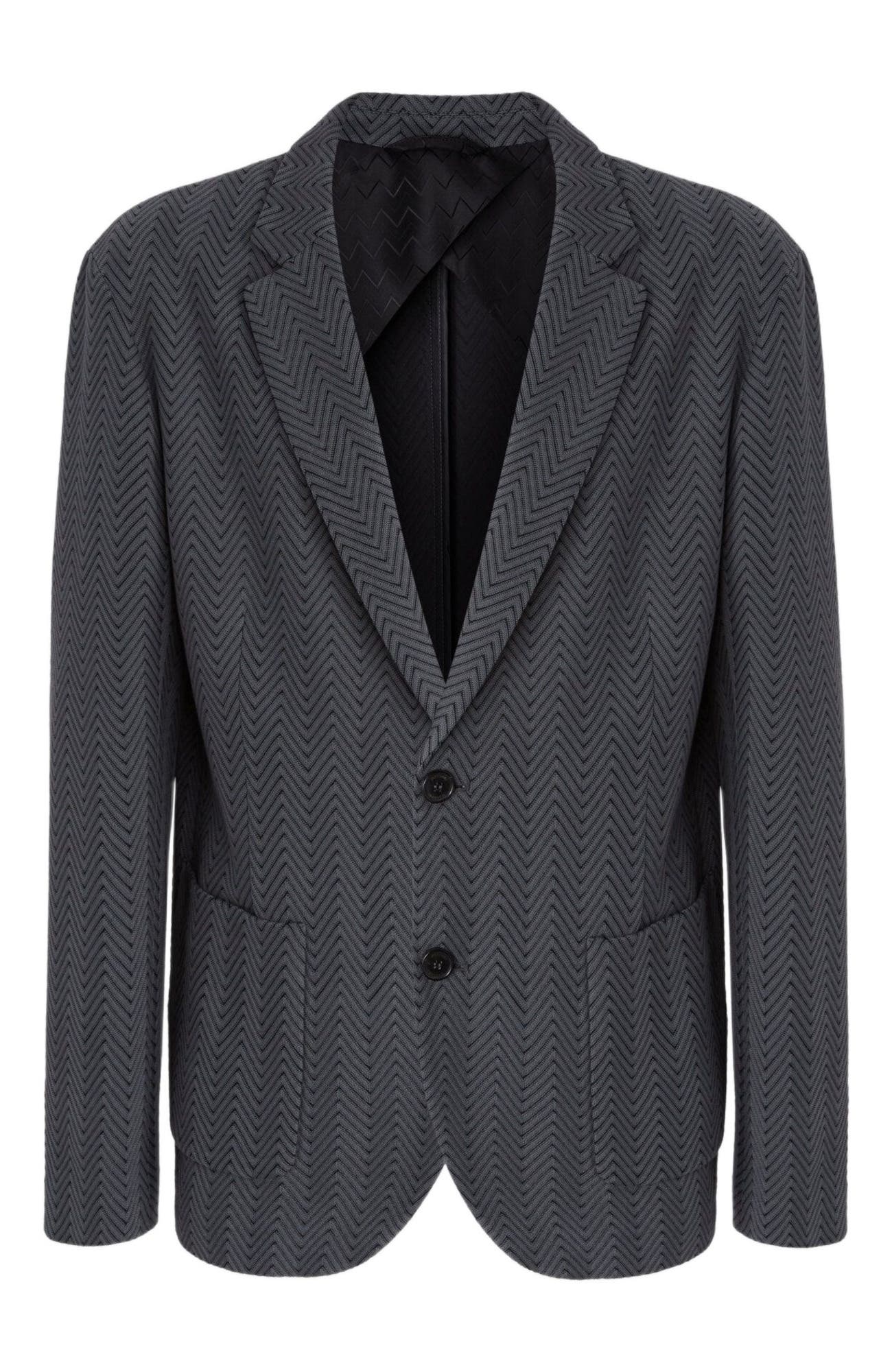Single-breasted Jacket With Zigzag Pattern - image 4