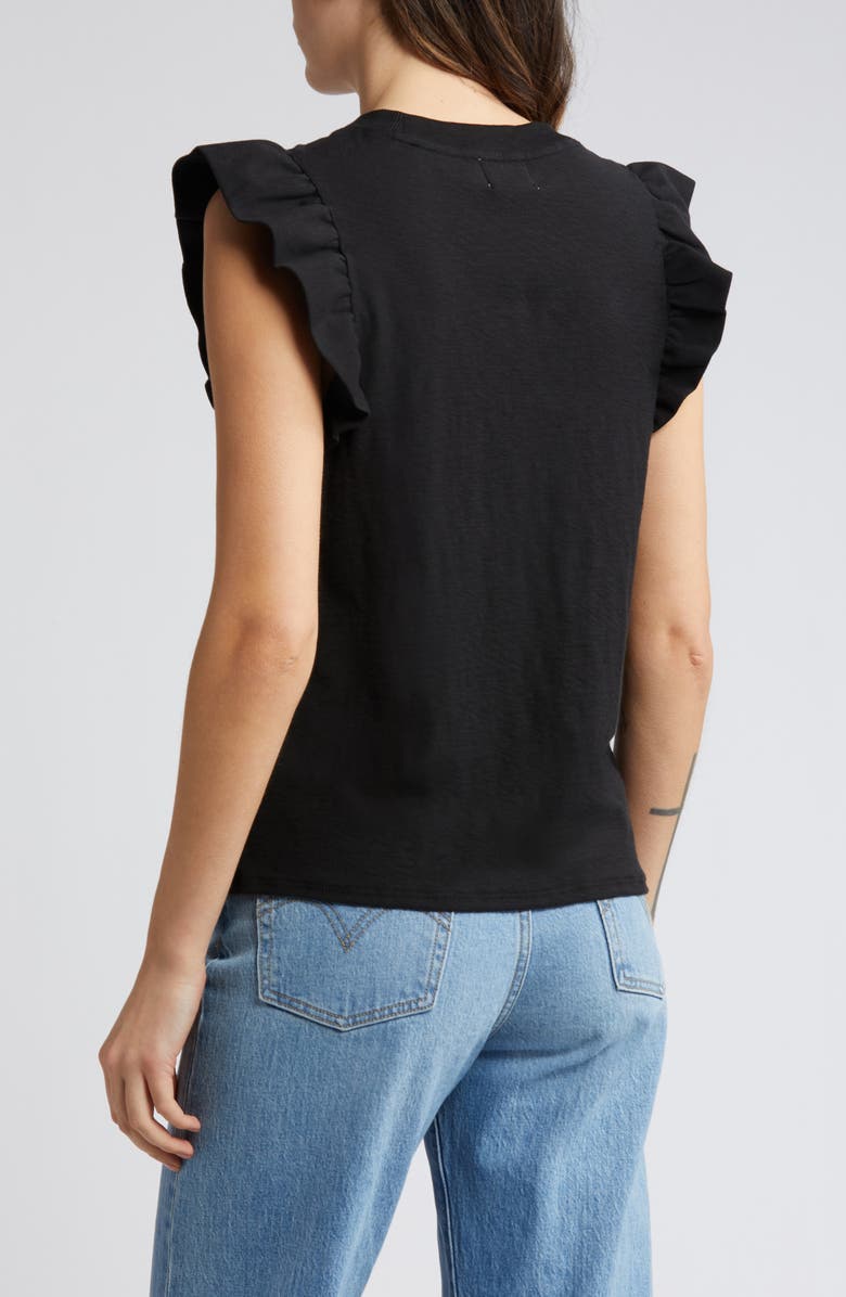 Nation LTD Paulette Ruffle Sleeve Top, Alternate, color,