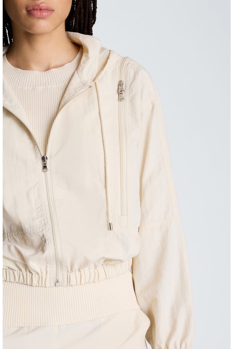 Zip Shoulder Hoodie, Alternate, color, OYSTER