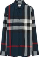 Burberry Somerton Slim Fit Check Cotton Poplin Button-Up Shirt