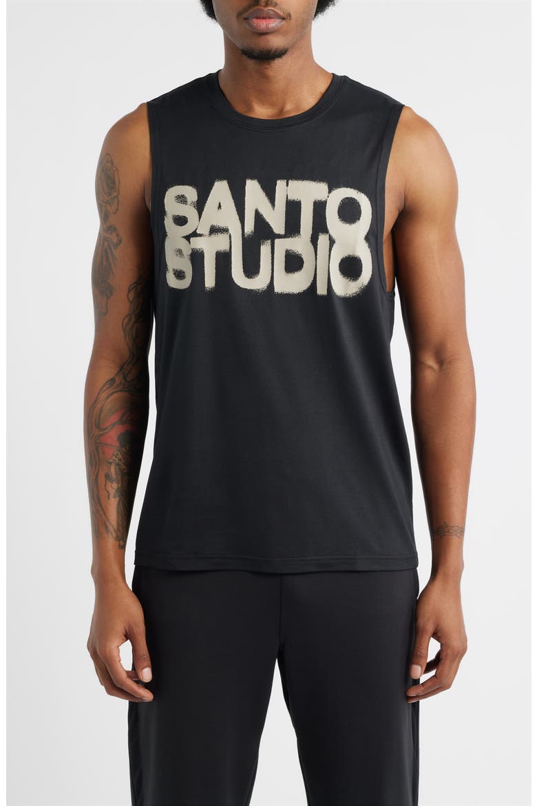 x Luke Rockhold Tempo Bold Tech Graphic Tank, Main, color, BLACK
