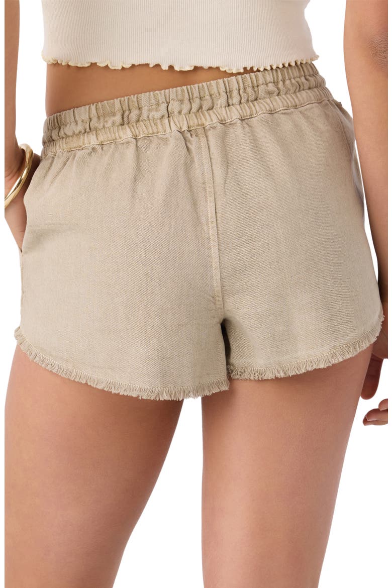 Sevie Drawstring Cotton Twill Shorts, Alternate, color, SIMPLY TAUPE