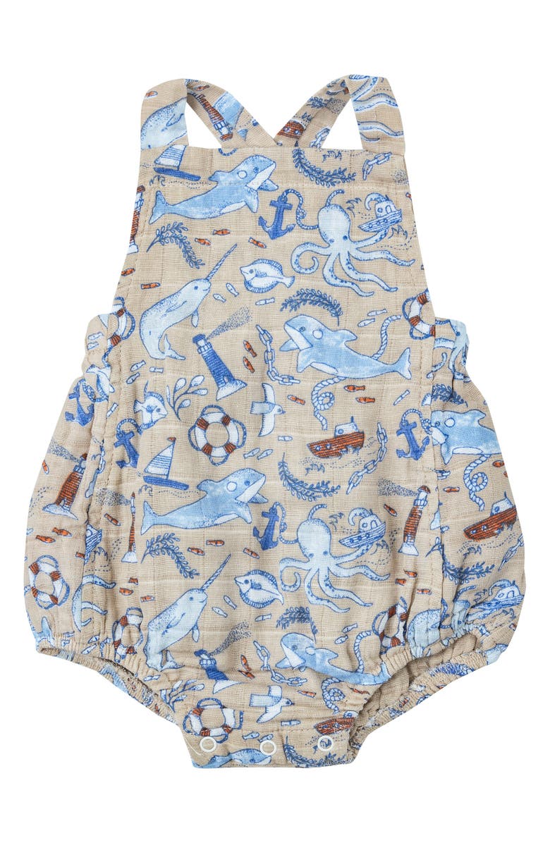 Angel Dear Nautical Notebook Organic Cotton Bodysuit, Main, color,