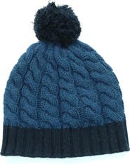 Portolano Wool Blend Pompom Beanie