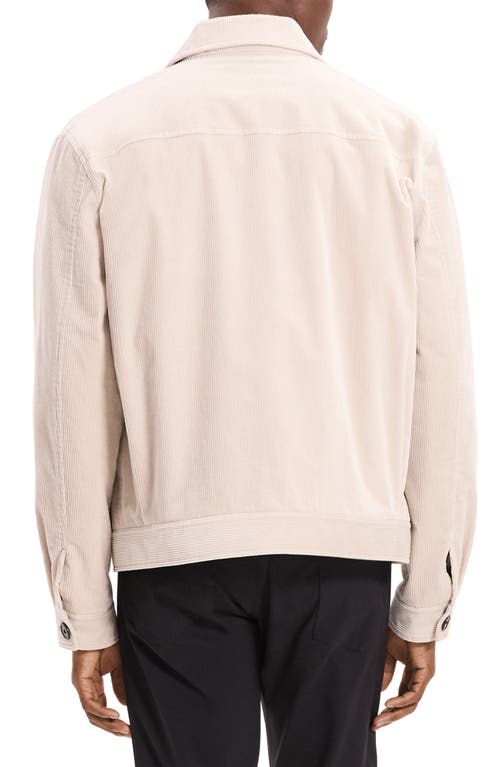 Theory Perfect Corduroy Button-up Jacket In White
