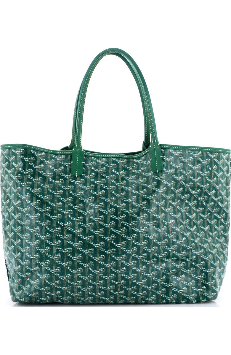 Pre-Owned Goyard Saint Louis Tote Coated Canvas PM, Main, color, Green