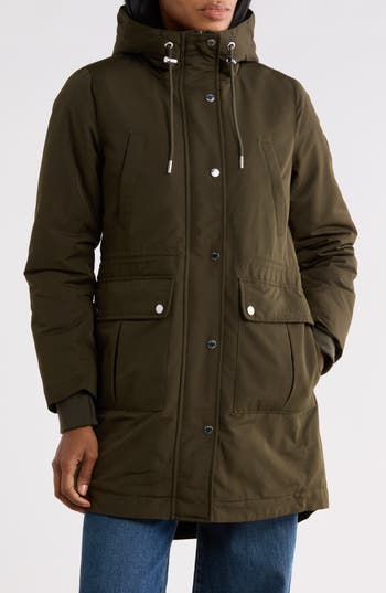 Tommy Hilfiger Cargo Pocket Parka In Olive