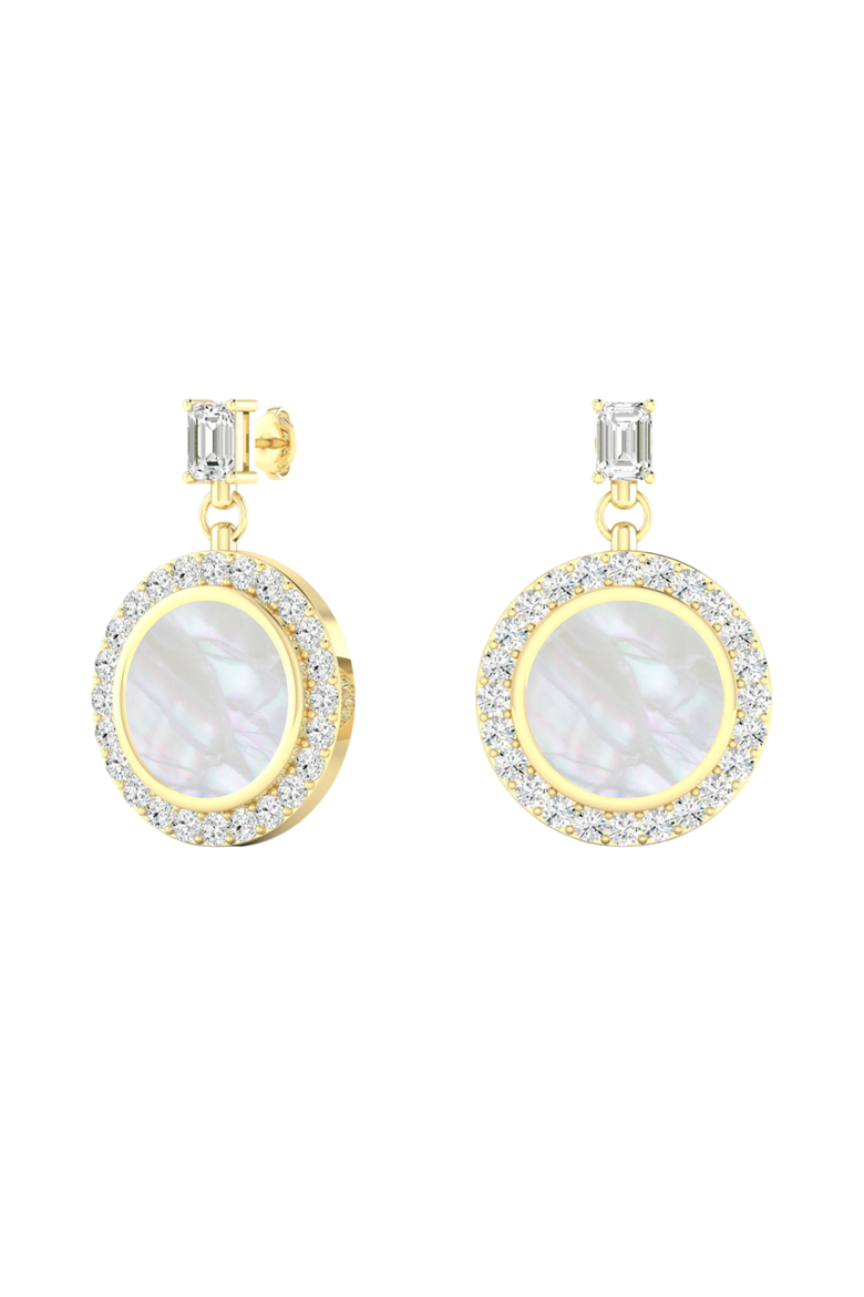 Mother of Pearl Drop Lab Diamond in 14K Gold, Main, color, Yellow Gold