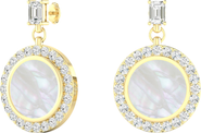 Everlee Mother of Pearl Drop Lab Diamond in 14K Gold