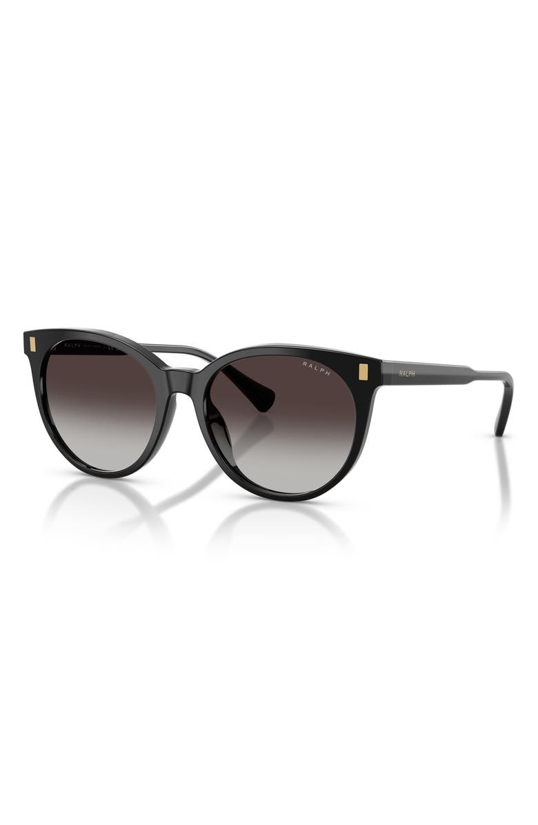 RALPH 55mm Gradient Phantos Sunglasses, Alternate, color, Shiny Black / Grey Gradient