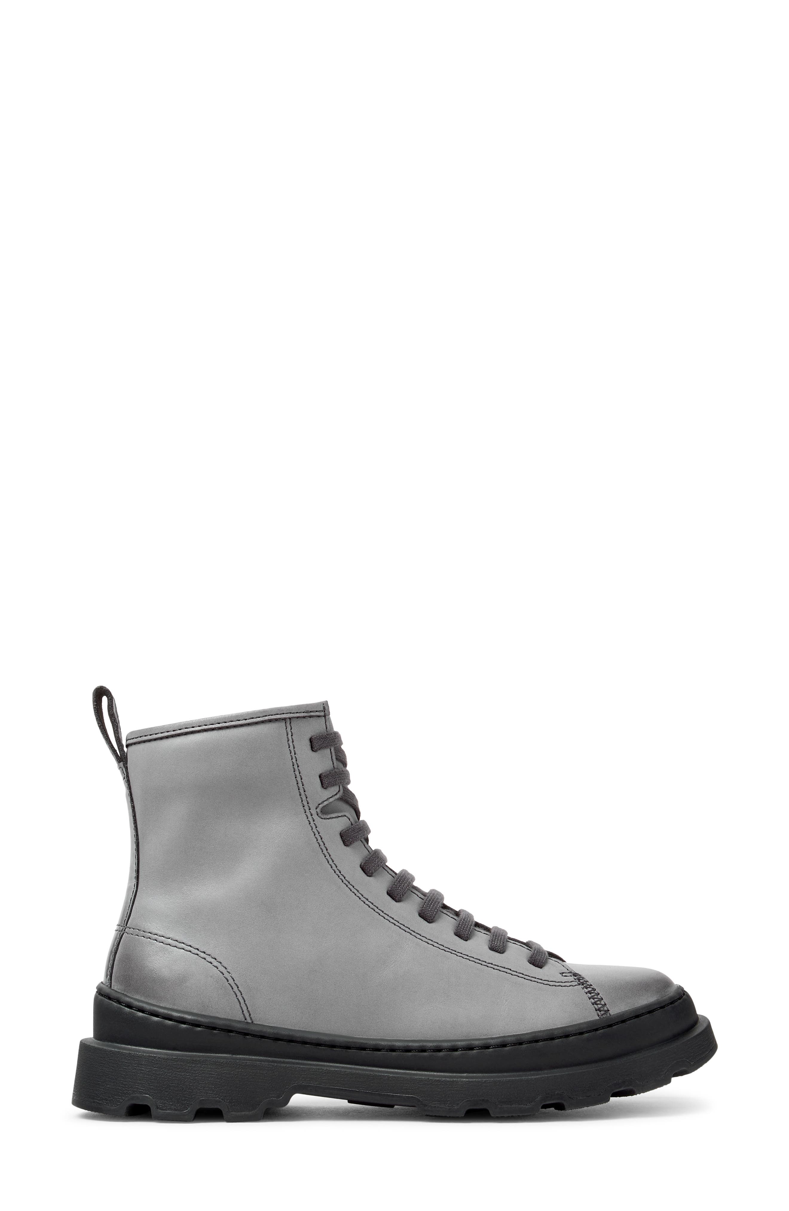 Brutus Leather Bootie, Alternate, color, MEDIUM GRAY