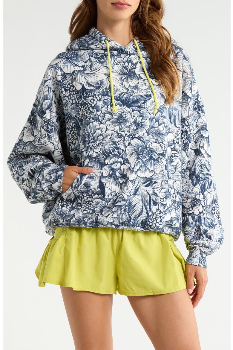 Final Call Print Hoodie, Main, color, WILD SIDE NAVY COMBO