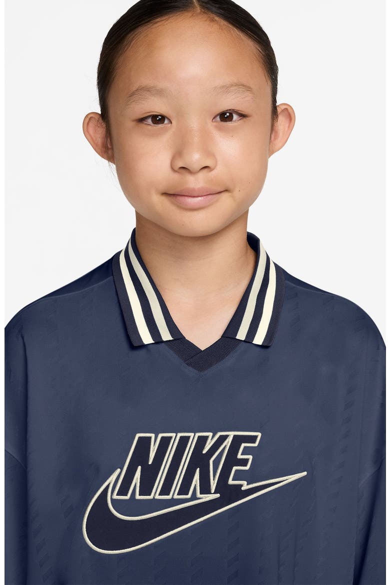 Kids' Short Sleeve Jersey Top, Alternate, color, 410 MIDNIGHT NAVY/OBSIDIAN/OBS