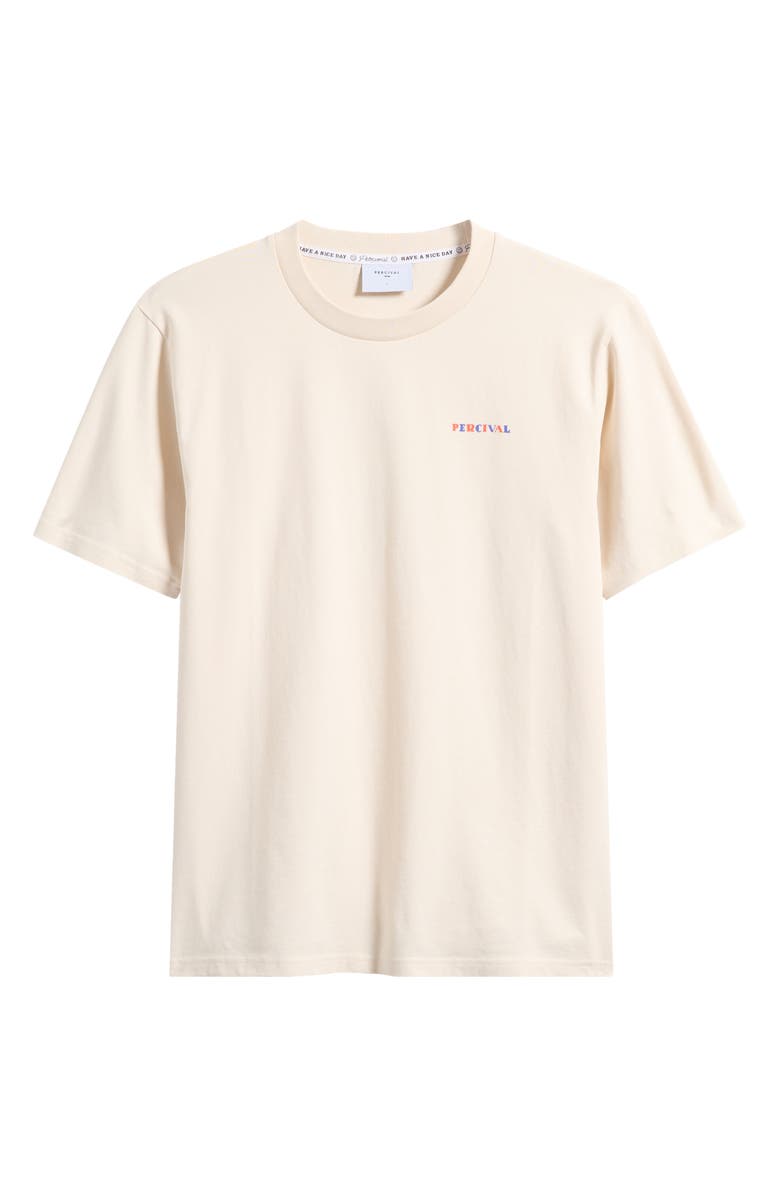 Percival Mixologist Martini Graphic T-Shirt, Main, color, Cream