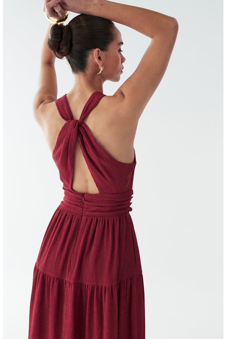 Brooks Maxi Dress, Alternate, color, Burgundy