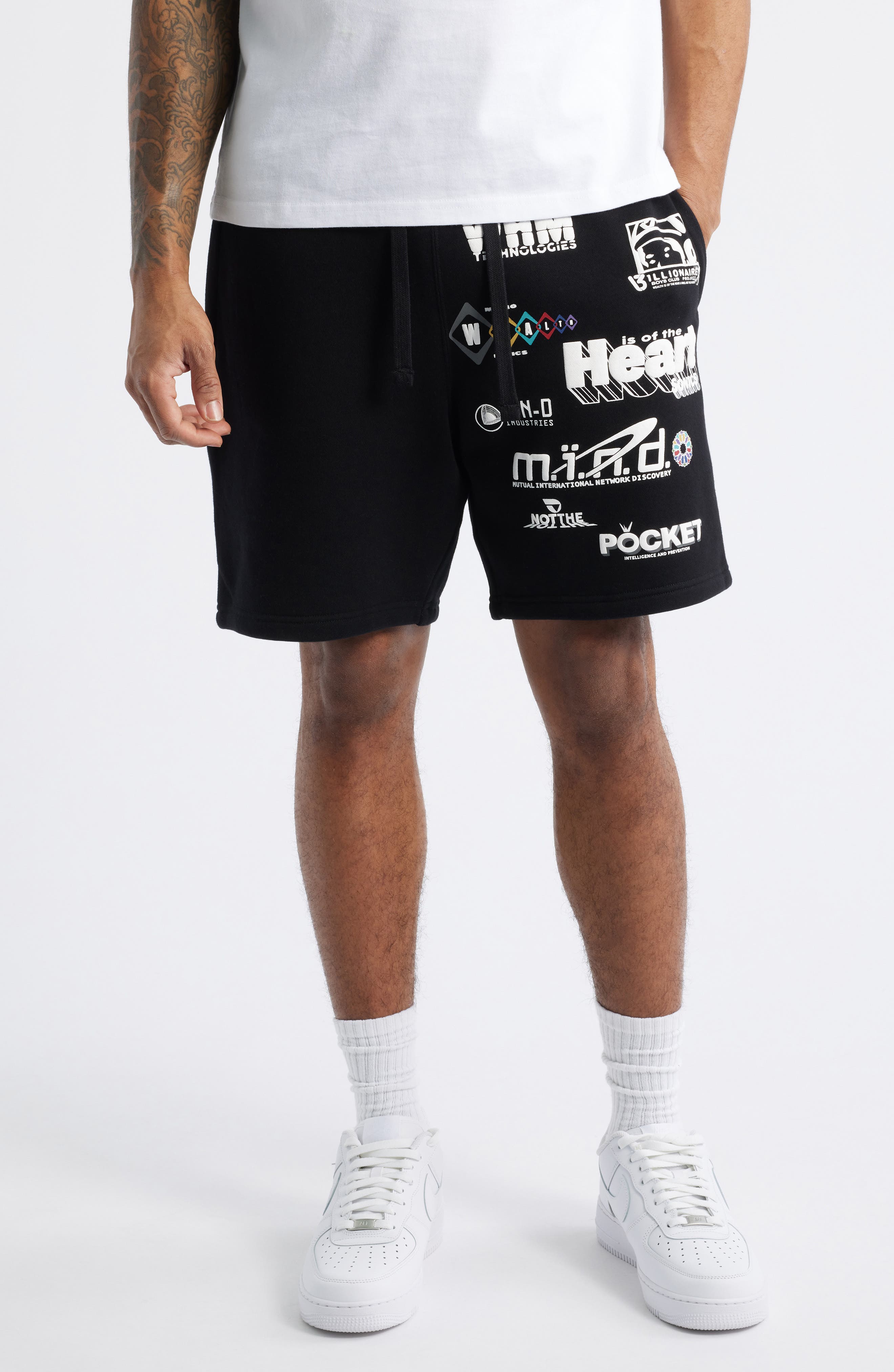 Billionaire Boys Club WHM Cotton Graphic Shorts