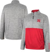 COLOSSEUM Men's Colosseum Gray Nebraska Huskers John Half-Zip Jacket