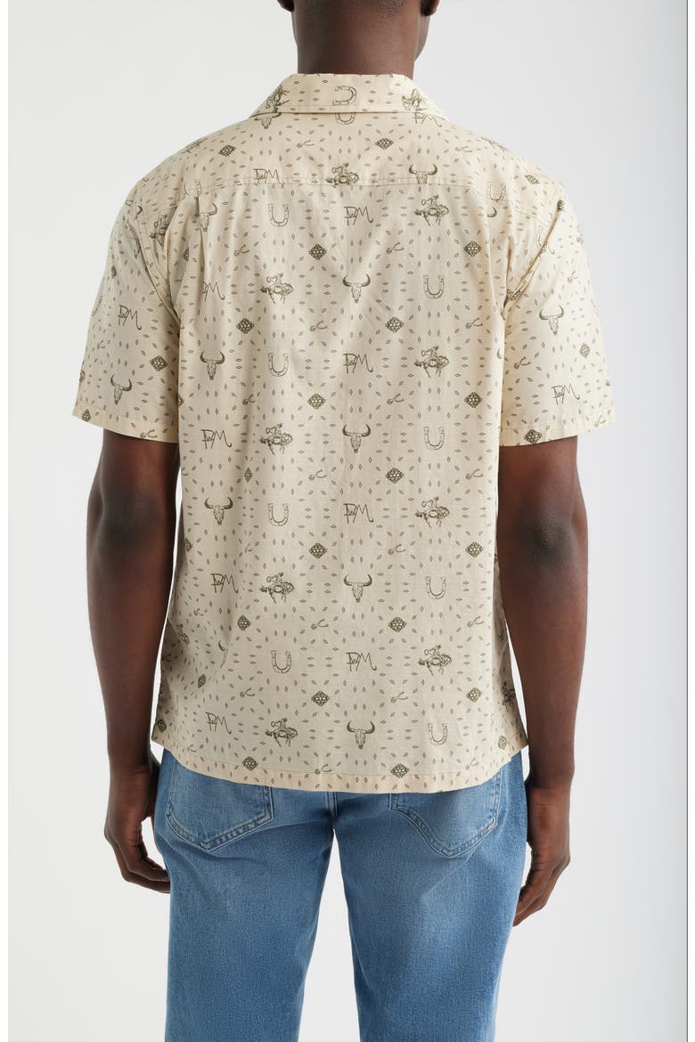 Short Sleeve Snap-Up Western Shirt, Alternate, color, WESTERN TAN